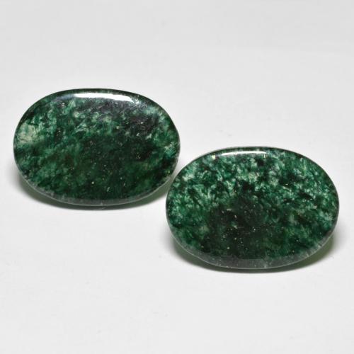 Pedras preciosas de Aventurina verde pinho natural de 16.58 ct, Corte Oval, Translúcido