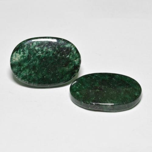 Pedras preciosas de Aventurina verde pinho natural de 16.58 ct, Corte Oval, Translúcido