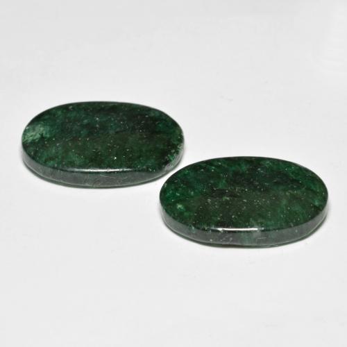 Pedras preciosas de Aventurina verde pinho natural de 16.58 ct, Corte Oval, Translúcido