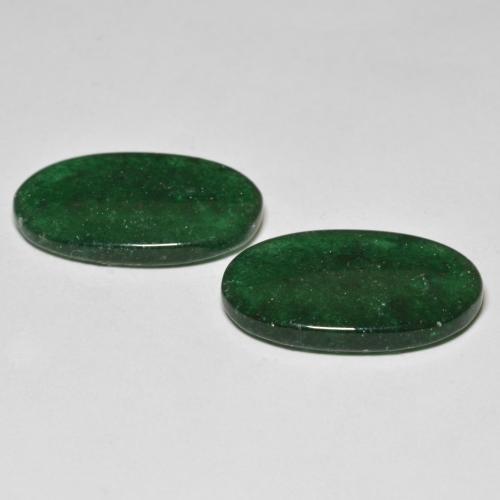 Pedras preciosas de aventurina verde natural de 16,12 ct, corte oval, translúcido