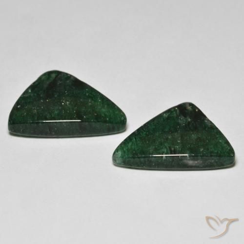 Pedras preciosas de Aventurina verde pinho natural de 15.57 ct, Trilhão, Translúcido