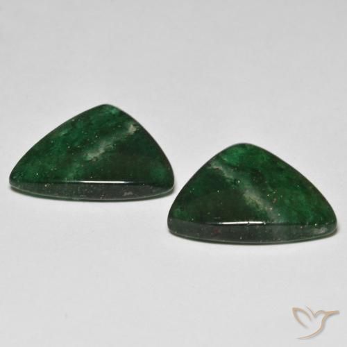 Pedras preciosas de Aventurina Verde escuro natural de 14.27 ct, Chique, Translúcido