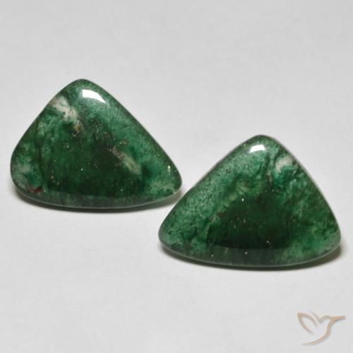 Pedras preciosas de aventurina verde natural de 10,03 ct, forma extravagante, translúcido