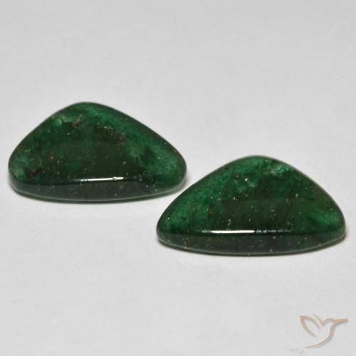 Pedras preciosas de aventurina verde natural de 10,03 ct, forma extravagante, translúcido