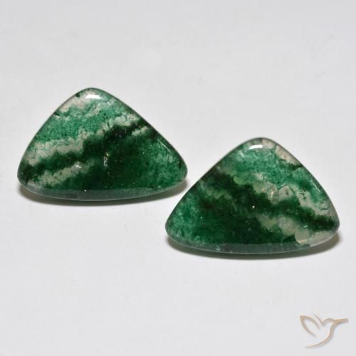 Pedras preciosas de Aventurina Verde claro natural de 13.40 ct, Forma extravagante, Translúcido