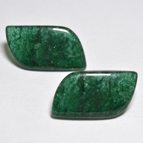 Pedras preciosas de aventurina verde natural de 12,58 ct, forma extravagante, translúcido