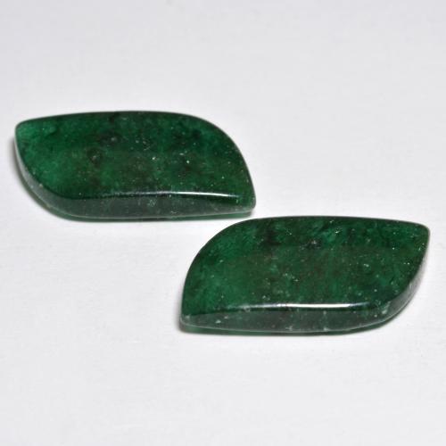 Pedras preciosas de aventurina verde natural de 12,58 ct, forma extravagante, translúcido