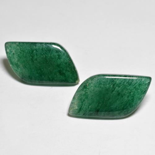 Pedras preciosas de aventurina verde natural de 15,80 ct, forma extravagante, translúcido