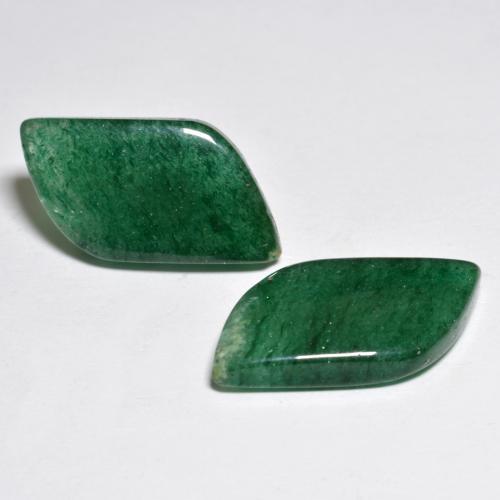 Pedras preciosas de aventurina verde natural de 15,80 ct, forma extravagante, translúcido
