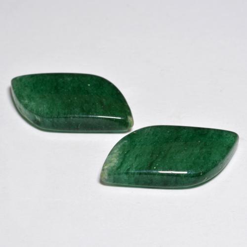 Pedras preciosas de aventurina verde natural de 15,80 ct, forma extravagante, translúcido
