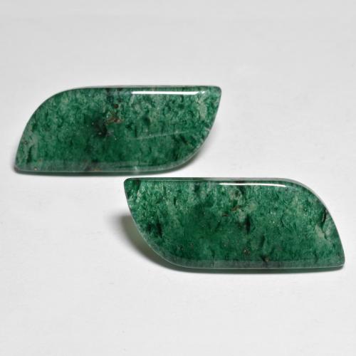 Pedras preciosas de aventurina verde natural de 21,64 ct, forma extravagante, translúcido