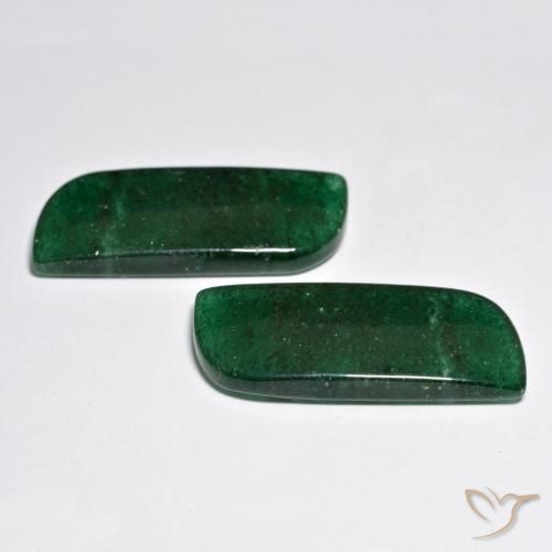 Pedras preciosas de Aventurina Verde escuro natural de 25.07 ct, Chique, Translúcido