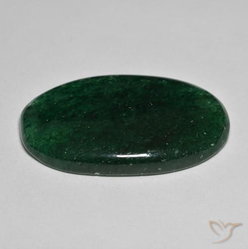 Aventurina Verde Natural 34.59ct, oval, Translúcido