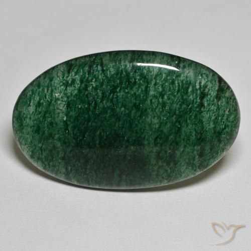 Aventurina Verde Natural 32.45ct, Corte Oval, Translúcido