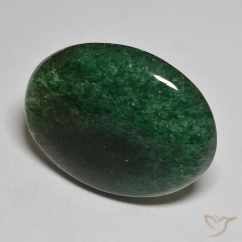 Aventurina verde natural 23,24ct, corte oval, translúcido