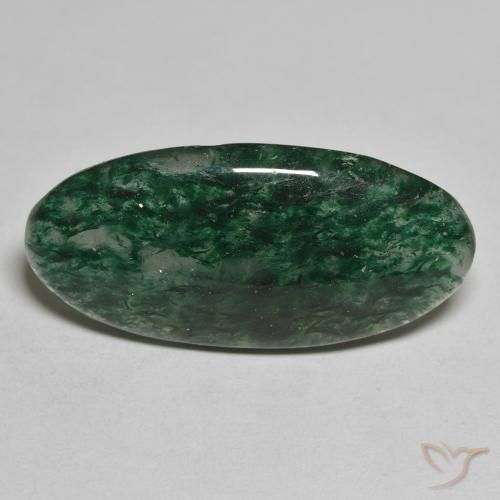 14.06ct Natural Verde floresta Aventurina, oval, Translúcido