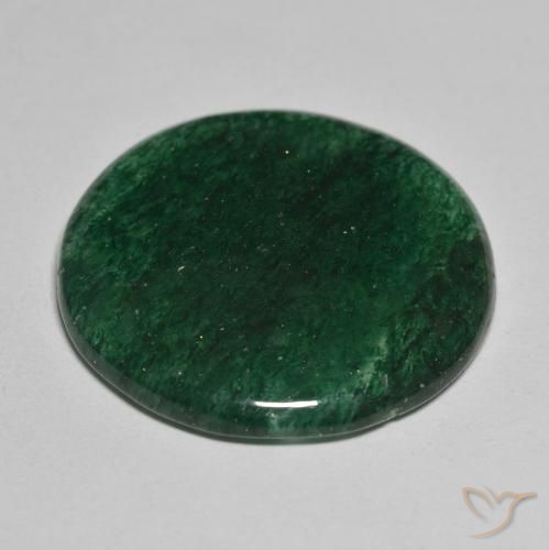 Aventurina Verde Natural 29.77ct, Redondo, Translúcido
