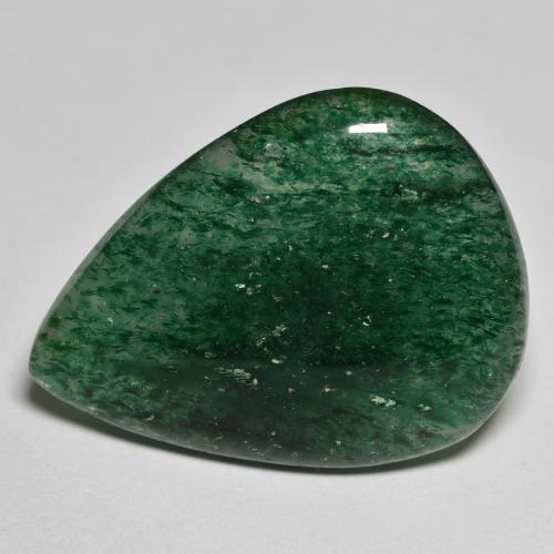 Aventurina Verde médio Natural 18.14ct, Formato de pêra, Translúcido