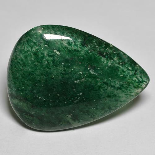 Aventurina Verde médio Natural 18.14ct, Formato de pêra, Translúcido
