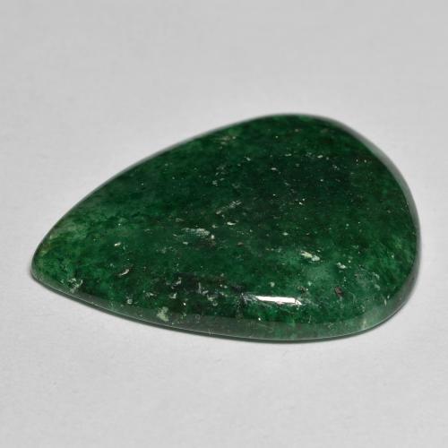 Aventurina Verde médio Natural 18.14ct, Formato de pêra, Translúcido