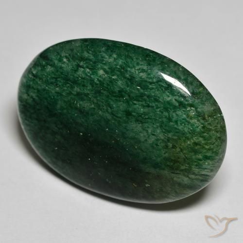Aventurina Verde floresta Natural 24.69ct, oval, Translúcido
