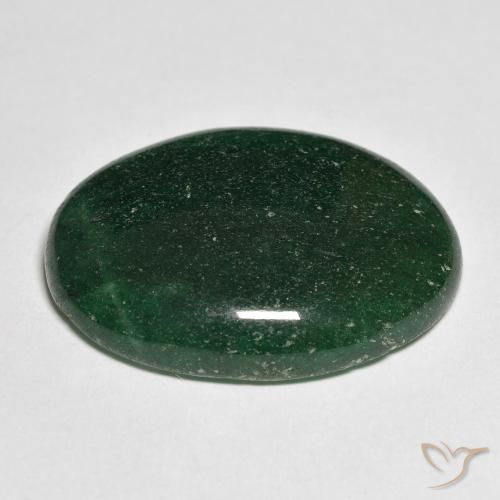 Aventurina Verde médio Natural 22.76ct, oval, Translúcido