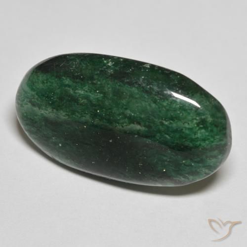 Aventurina Verde floresta Natural 15.85ct, oval, Translúcido