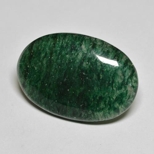 Aventurina verde natural 18,76ct, corte oval, translúcido