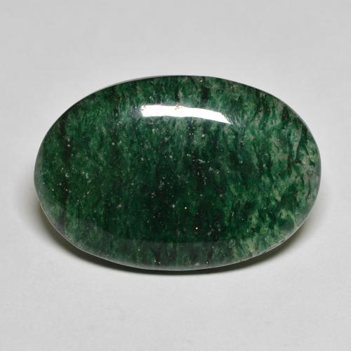 Aventurina verde natural 18,76ct, corte oval, translúcido