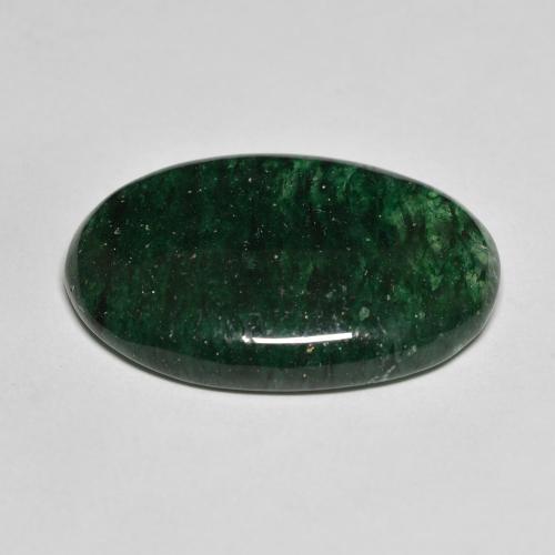 Aventurina verde natural 18,76ct, corte oval, translúcido