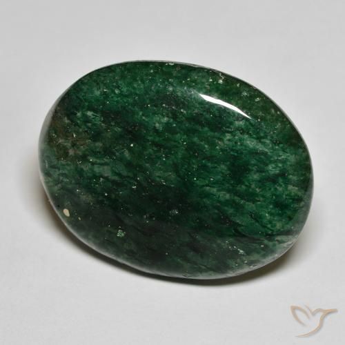 Aventurina Verde floresta Natural 22.21ct, oval, Translúcido