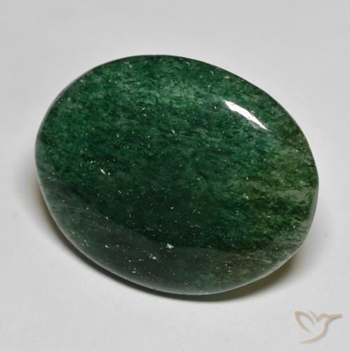 Aventurina Verde floresta Natural 26.73ct, oval, Translúcido
