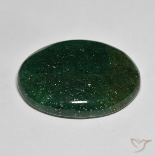 Aventurina Verde floresta Natural 26.73ct, oval, Translúcido