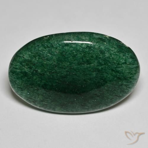 23.62ct Natural Verde floresta Aventurina, oval, Translúcido