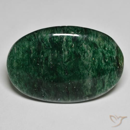 Aventurina verde 30,95 quilates, corte oval de 31,4 x 21,6 mm do Brasil, Photo A