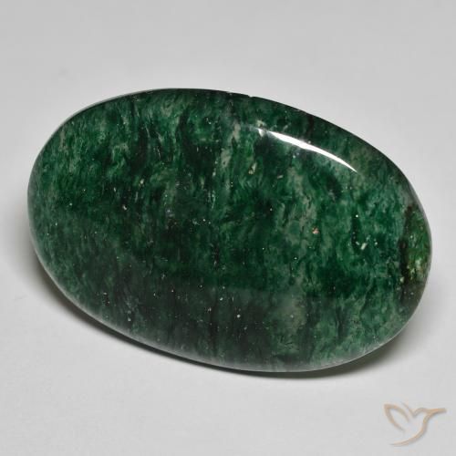 Aventurina verde natural 30,95ct, corte oval, translúcido