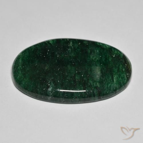 Aventurina verde natural 30,95ct, corte oval, translúcido