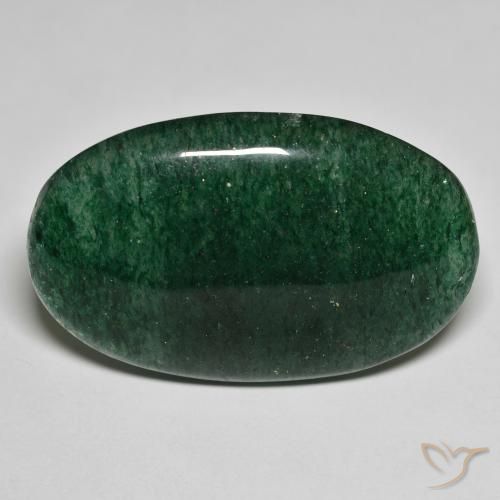 29.36ct Natural Verde floresta Aventurina, oval, Translúcido