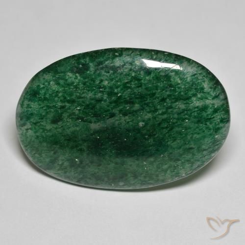 23.62ct Natural Verde floresta Aventurina, oval, Translúcido