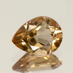 Axinita marrom natural 1,15ct, formato de pêra, VS-SI