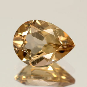 Axinita marrom natural 1,15ct, formato de pêra, VS-SI
