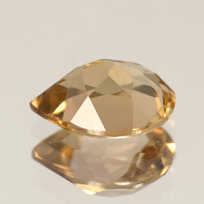 Axinita marrom natural 1,15ct, formato de pêra, VS-SI