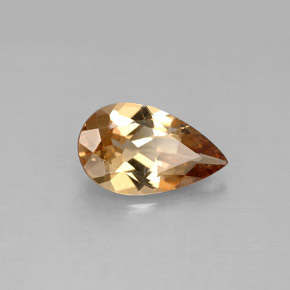 Axinita marrom natural 1,79ct, formato de pêra, VS-SI