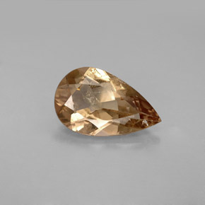 Axinita marrom natural 2,28ct, formato de pêra, VS-SI