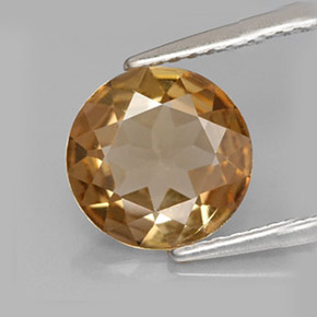Axinita Marrom dourado Natural 1.83ct, Corte Redondo, VS