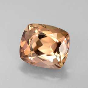 Axinita marrom natural 3,66ct, almofada cortada, VVS