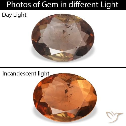 1.67ct Natural Marrom escuro Axinita, oval, SI