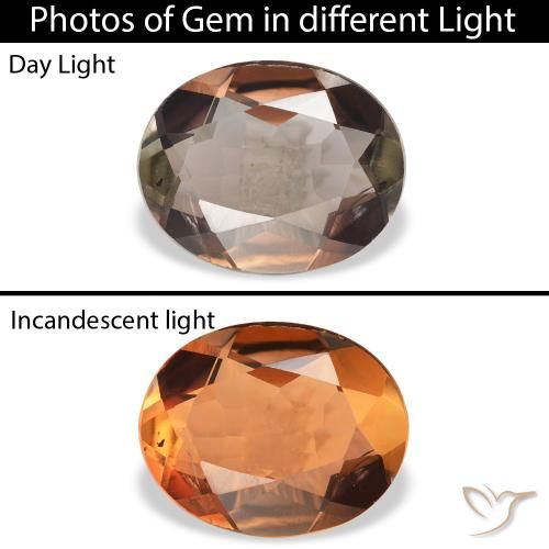 1.68ct Natural Marrom escuro Axinita, oval, SI