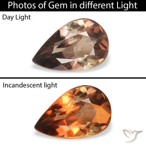 0.86ct Natural Marrom escuro Axinita, Formato de pêra, SI