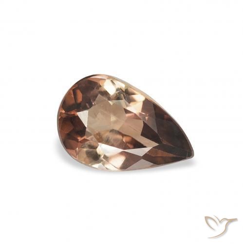 Axinita Marrom escuro Natural 0.86ct, Formato de pêra, SI